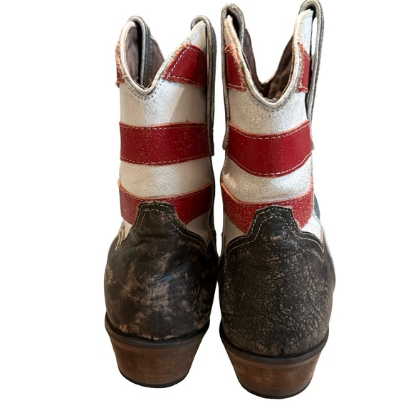 Roper American Beauty Flag Ankle Boots, Sz 9 - Picture 9 of 16